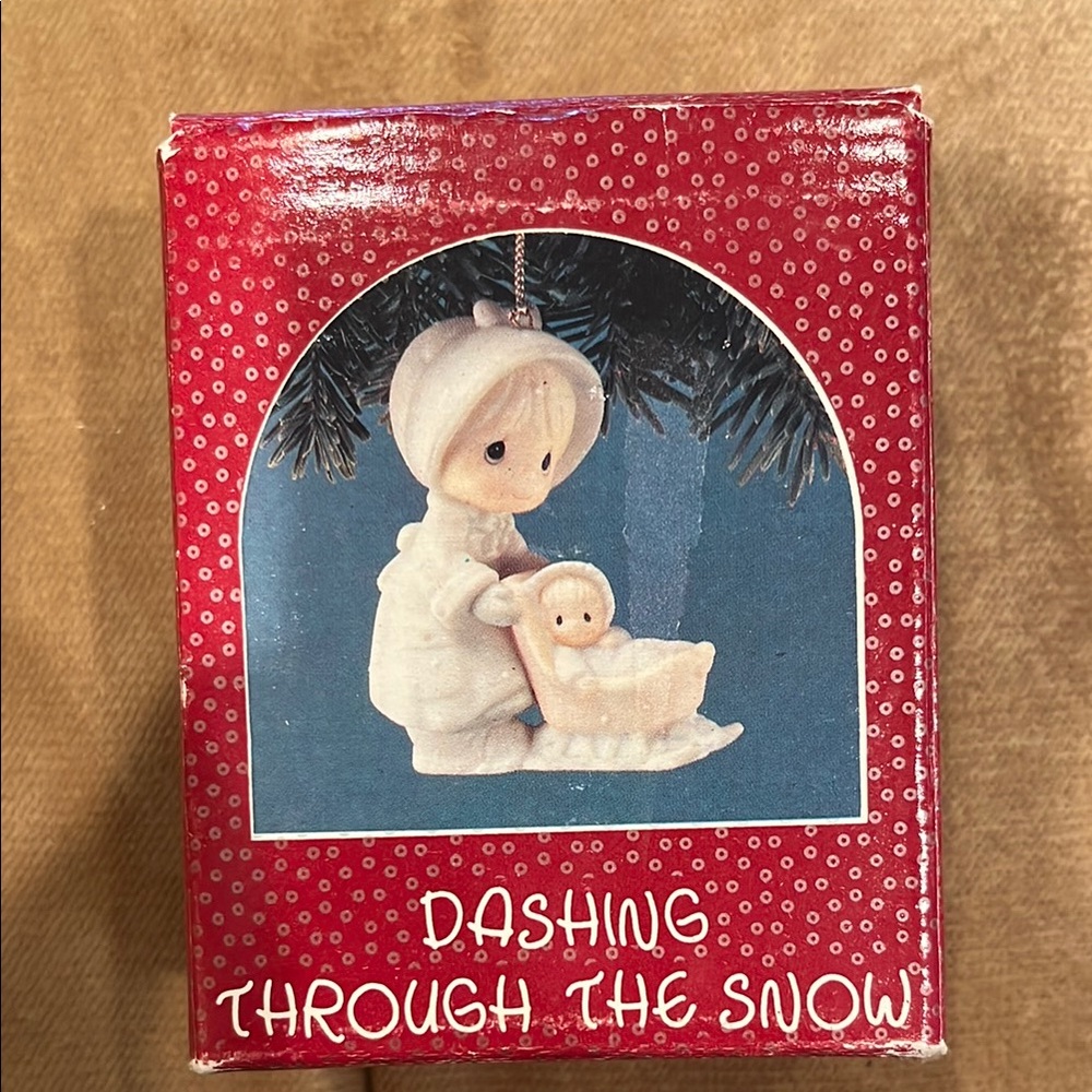 Precious Moments Ornament - Dashing Through the Snow